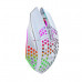 White Wireless Honeycomb RGB LED Rechargeable Gaming DPI Switch Ergonomic Mouse